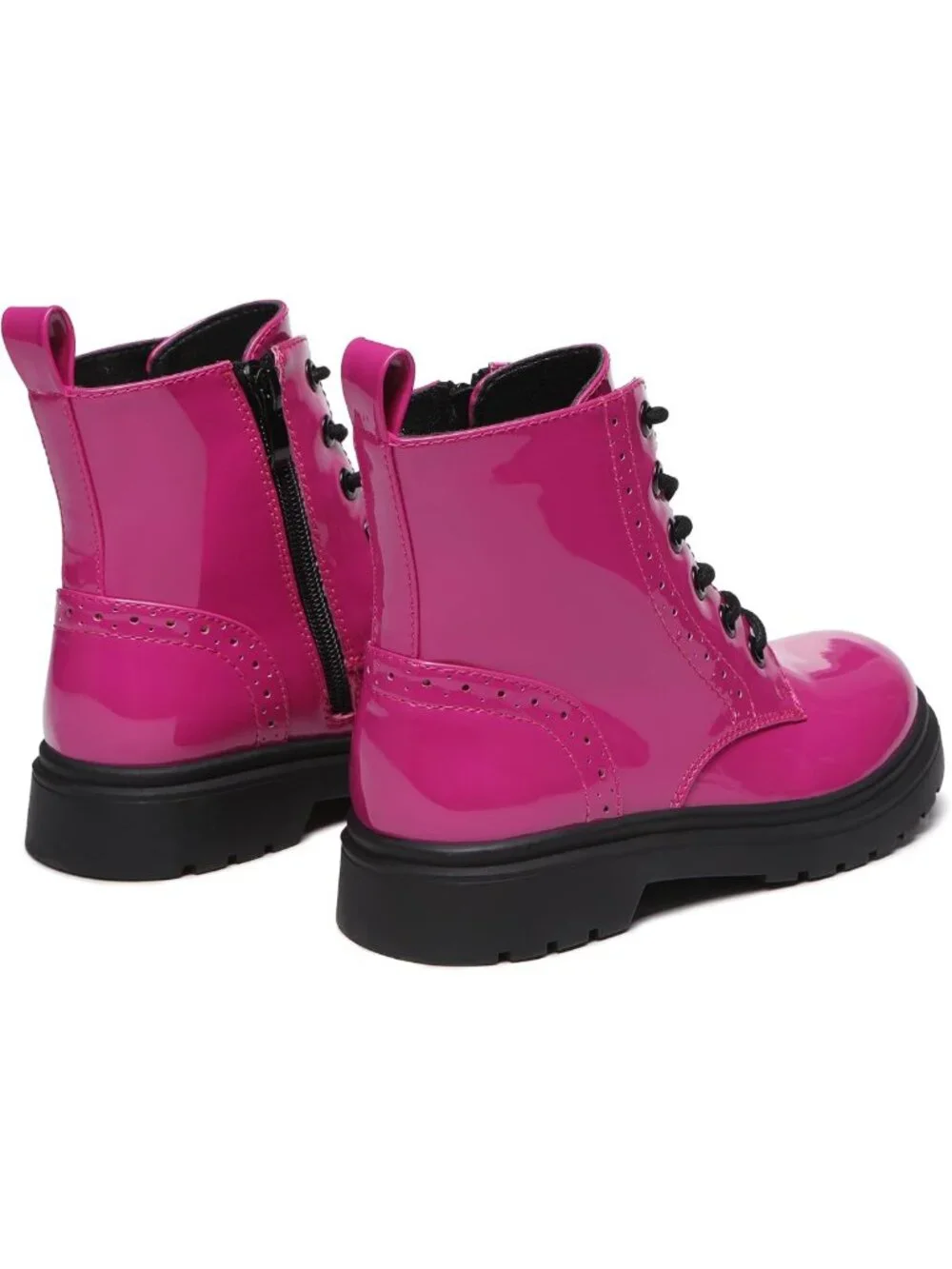 Unisex Kids Combat Boots with Zipper | Lace-Up, Slip-Resistant, Stylish